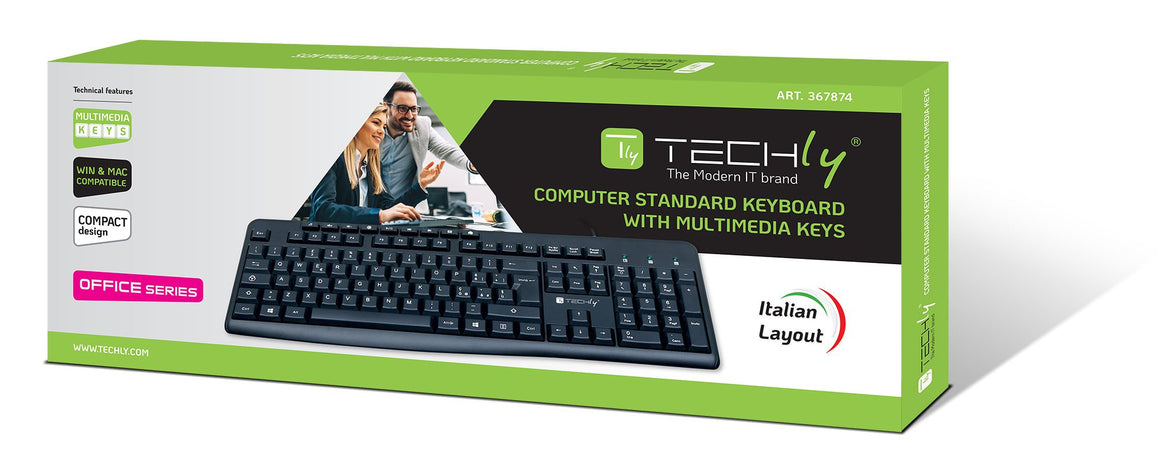 Tastiera USB 104 Tasti + 9 Multimediali