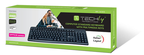 Tastiera USB 104 Tasti + 9 Multimediali