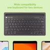 Mini Tastiera Wireless 78 Tasti a 2 Canali con Tasti di Scelta Rapida e Stand per Tablet