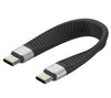 Cavo Corto Piatto USB-C&trade Maschio a USB-C&trade Maschio E-Mark Ricarica Rapida FPC 12.4 cm