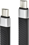 Cavo Corto Piatto USB-C&trade Maschio a USB-C&trade Maschio E-Mark Ricarica Rapida FPC 12.4 cm