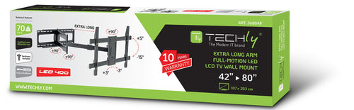 Supporto a Muro Extra Long Full Motion per TV 42-80''