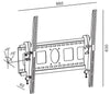 Supporto a Muro Inclinabile per TV LED 42-100''