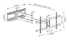 Supporto a Muro Extra Long Full Motion per TV 42-80''