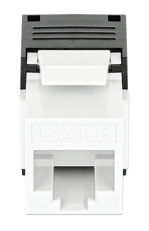 Frutto Keystone RJ45 Cat.6 UTP Tool-Free Bianco Nero
