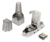 Connettore Plug RJ45 8P8C Cat.6A Schermato STP