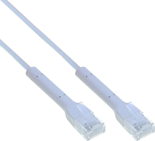 Cavo Slim Patch di Rete Pieghevole in Rame Cat.6A U/UTP 1m Bianco