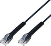 Cavo Slim Patch di Rete Pieghevole in Rame Cat.6A U/UTP 1m Nero