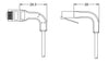 Cavo Slim Patch di Rete Pieghevole in Rame Cat.6A U/UTP 1m Bianco
