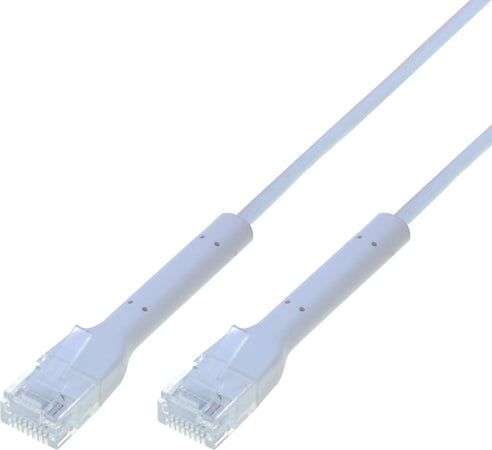 Cavo Slim Patch di Rete Pieghevole in Rame Cat.6A U/UTP 2m Bianco