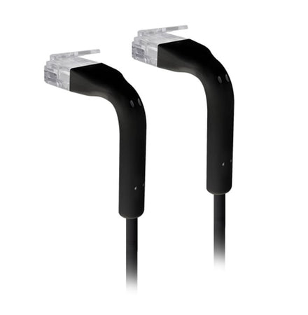 Cavo Slim Patch di Rete Pieghevole in Rame Cat.6A U/UTP 2m Nero