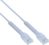 Cavo Slim Patch di Rete Pieghevole in Rame Cat.6A U/UTP 5m Bianco