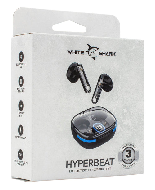Auricolari Wireless Bluetooth v5.3 Custodia di Ricarica con Display Nero
