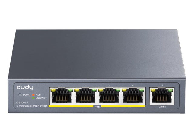 Unmanaged Switch Gigabit POE+ 5 porte, GS1005P