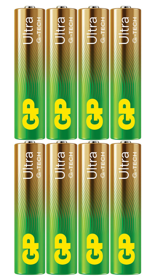 Confezione 8 Batterie GP Ultra Alcaline MiniStilo AAA 24AU/LR03