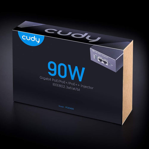 Iniettore Gigabit PoE/PoE+/PoE++ da 90W fino a 100m, POE400