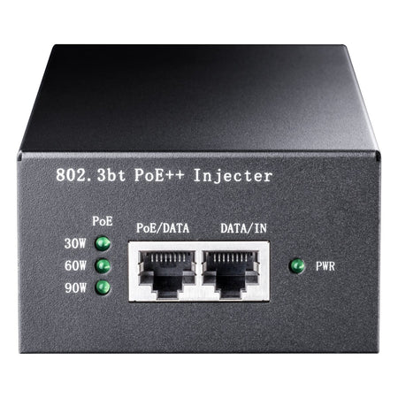 Iniettore Gigabit PoE/PoE+/PoE++ da 90W fino a 100m, POE400