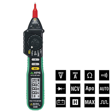 Multimetro Digitale Portatile a Tester a Penna con NCV MT460