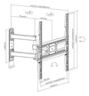 Staffa a Muro per TV LED LCD 32-55'' Full Motion