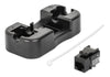 Frutto Keystone Slim Cat.6 per Cavo Rigido con Supporto Punch-Down 25 pz Nero
