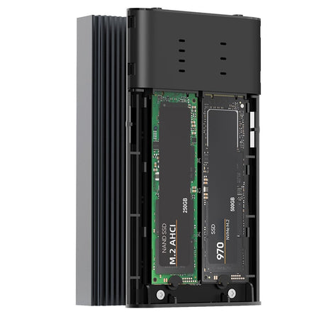 Box Esterno Duplicatore Clone Offline USB3.2 Gen 2x2 USB-C&trade M.2 PCIe NVME 20 Gbps