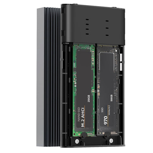 Box Esterno Duplicatore Clone Offline USB3.2 Gen 2x2 USB-C&trade M.2 PCIe NVME 20 Gbps