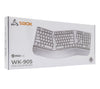 Tastiera Ergonomica Wireless 2,4 GHZ, WK-905