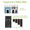 Box Esterno Duplicatore Clone Offline USB3.2 Gen 2x2 USB-C&trade M.2 PCIe NVME 20 Gbps
