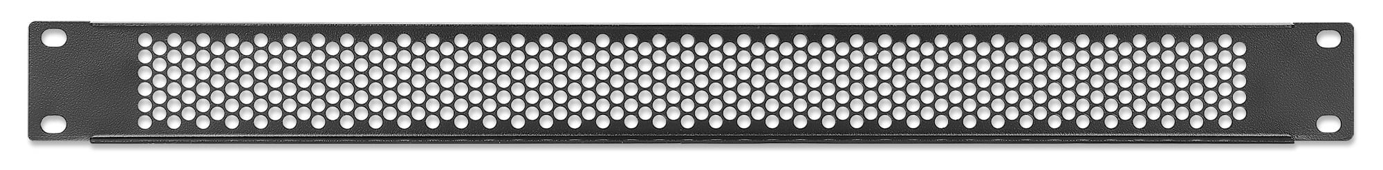 Pannello Cieco Ventilato per Armadi Rack 19'' 1U Nero