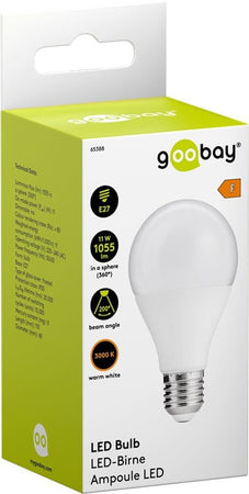 Lampadina E27 Bianco Caldo Satinato 11W, Classe F