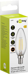 Lampadina LED Candela E14 Bianco Caldo 4W Filamento Classe E