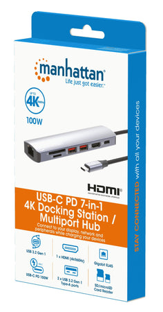 Docking Station USB-C&trade PD 7-in-1 4K Hub Multiporta