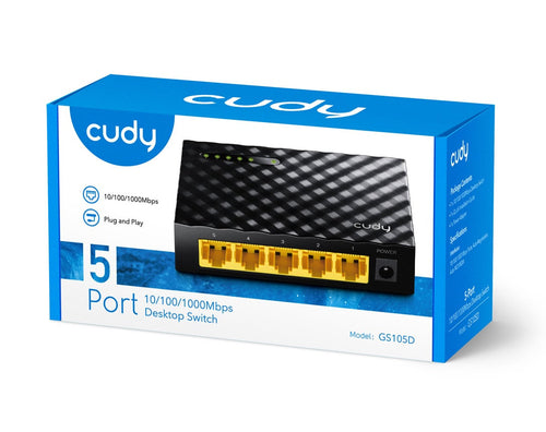 Switch Desktop Gigabit a 5 Porte, GS105D