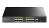 Switch PoE+ 10/100M a 16 Porte con 2GbE e 1 Porta SFP, FS1018PS1