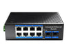 Switch Industriale Gigabit 8 Porte con 2 slot SFP, IG1008S2