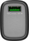Caricabatterie Ricarica Rapida USB QC 3.0 (18 W) Nero