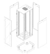 Armadio Rack NextGen 19'' 600x800 27U Grigio