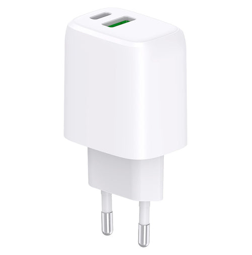 Caricatore Alimentatore USB-C&trade 20W e USB-A 18W da Muro