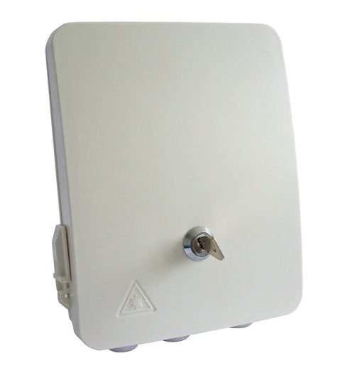 Scatola di Giunzione Fibra Ottica 8 Fibre IP54 per Applicazioni FTTX con Serratura
