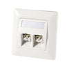 Presa a Muro per 2 Adattatori in Fibra Ottica E2000&regsimplex SC simplex o LC duplex
