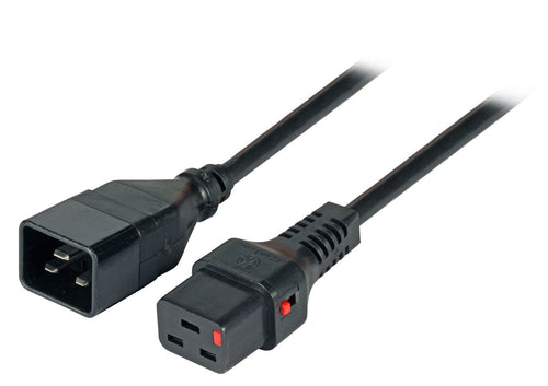 Cavo Prolunga C20 180° a C19 180° con Blocco IEC 1m