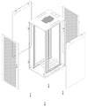 Armadio Server Rack NextGen 1000 19'' 800x1200 27U Nero Porta Grigliata