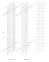 Canala Discesa Cavi per Rack 42U Profondi 1000 mm