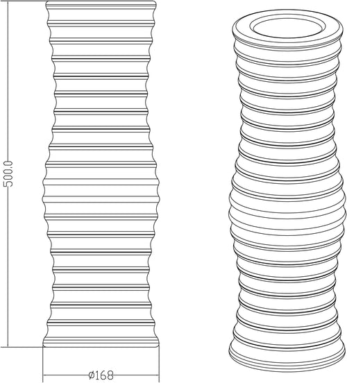 Vaso Luminoso LED RGB Multicolore IP54 con Telecomando