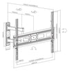 Supporto da Parete per TV LED LCD 37-70'' Full-Motion con Regolazione Post Installazione