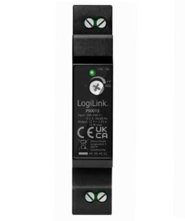 Alimentatore su Guida DIN 12V 1,25A 15W
