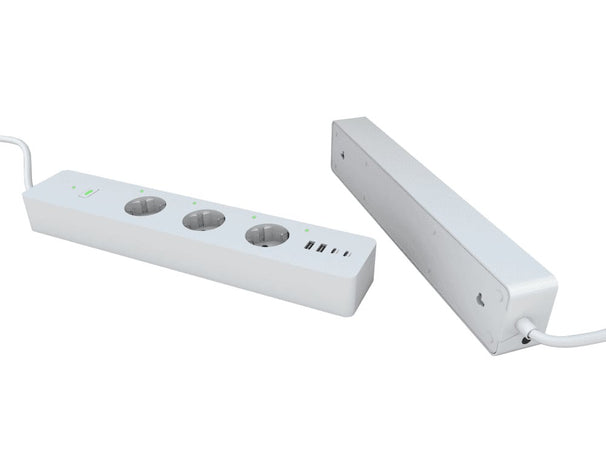 Multipresa Intelligente 3 Prese Schuko 4 USB Controllo Vocale, R6132