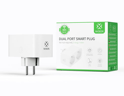 Presa Intelligente 2xSchuko IP20 Controllo Vocale Alexa, R6153