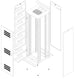 Armadio Rack 19'' 600x600 20U per Batterie Fotovoltaico Nero
