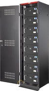 Armadio Rack 19'' 600x600 47U per Batterie Fotovoltaico Nero